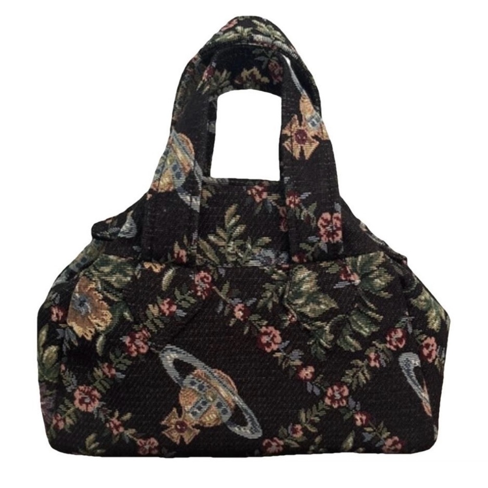 Vivienne Westwood Tapestry Floral & Black HandBag! Unicorn alert! ‼️ NWT!